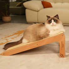Load image into Gallery viewer, CheerPals L-Shaped Cat Scratcher Ramp - Solid Beech Wood & Sisal Scratching Post