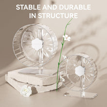 Load image into Gallery viewer, Bucatstate Hamster Wheel Super-Silent 21cm with Adjustable Base Dual-Bearing Exercise Wheel Quiet Spinning Running Wheel for Dwarf Syrian Hamster Gerbils and Other Small Animals