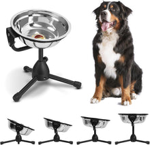Load image into Gallery viewer, Elevated Dog Bowl with Adjustable Metal Stand 8.5''x2.9'' Dogs Between 30-70lbs
