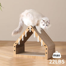 Load image into Gallery viewer, FUKUMARU Cat Scratching Board, Extra Long 42 cm House Shape Scratcher Board