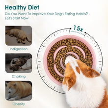Load image into Gallery viewer, Vancasso Flower Shaped Slow Feeder Dog Bowl 960ml Pet Bowl Ceramic Puzzle Feeder
