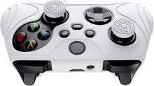 Load image into Gallery viewer, eXtremeRate PlayVital Samurai Edition White Anti-slip Controller Grip Silicone Skin, Ergonomic Soft Rubber Protective Case Cover for Xbox Series S/X Controller Model 1914 with White Thumb Stick Caps