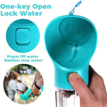 Load image into Gallery viewer, Dog Water Bottle 300ml Pet Water Bottle with Garbage Collection Bag Poop Shovel
