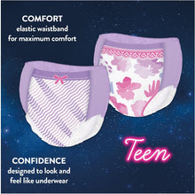 Load image into Gallery viewer, HUGGIES DryNites, Pyjama Pants, Girls 13+ Years (48-60KG), 33 x Bedwetting Pants, Up to 100% Leak Free Nights