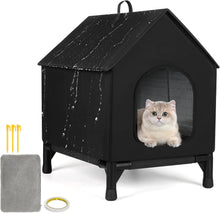 Load image into Gallery viewer, Cat House for Indoor and Outdoor Cats in Summer Waterproof Fully Insulated Shelter