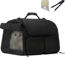 Load image into Gallery viewer, FUKUMARU Cat / Dog Carrier 4 Mesh Windows Small Dog Carrier 4 Storage Pockets