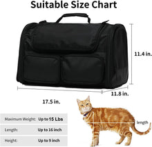 Load image into Gallery viewer, FUKUMARU Cat / Dog Carrier 4 Mesh Windows Small Dog Carrier 4 Storage Pockets