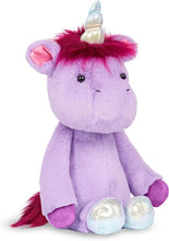 Load image into Gallery viewer, B. toys- B. softies 12" Plush Purple Unicorns -Stuffed Soft Unicorn