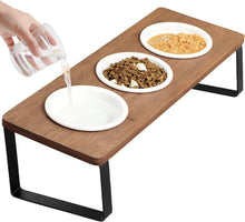 Load image into Gallery viewer, GUUSII HOME Raised Cat Bowl with Stand Kitty Dish Ergonomic Elevated Feeding