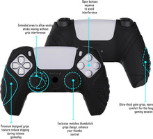Load image into Gallery viewer, EXtremeRate PlayVital Guardian Edition Black Ergonomic Soft Anti-slip Controller