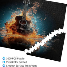 Load image into Gallery viewer, Mexpekil 500 Pieces Jigsaw Puzzles Cool Fire Water Music Guitar Puzzle