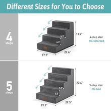 Load image into Gallery viewer, COZY KISS Wide Dog Stairs for Bed & Sofa, Non-Slip Dog Steps for Small & Medium