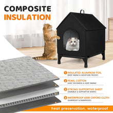 Load image into Gallery viewer, Cat House for Indoor and Outdoor Cats in Summer Waterproof Fully Insulated Shelter