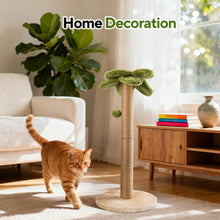 Load image into Gallery viewer, LIFLIX 86 cm Palm Tree Cat Scratching Post, Sturdy Sisal Scratch Post with Inter