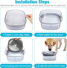 Load image into Gallery viewer, UPSKY Dog Water Bowl Slow Water Feeder 70oz No Spill Dog Bowl Transparent Pet Water Dispenser 2L Visible Water Level Slow Drinking Bowl for Small Medium Large Dogs and Cats