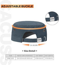 Load image into Gallery viewer, CACUSS Men's Cotton Army Cap Cadet Hat Trucker Dad Hat Military Adjustable DGrey