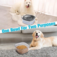 Load image into Gallery viewer, UPSKY Dog Water Bowl Slow Water Feeder 70oz No Spill Dog Bowl Transparent Pet Water Dispenser 2L Visible Water Level Slow Drinking Bowl for Small Medium Large Dogs and Cats