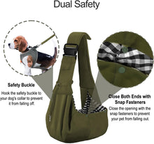 Load image into Gallery viewer, PETLOFT Puppy Sling Carrier for Small Dogs & Cats - Soft Cotton with Adjustable