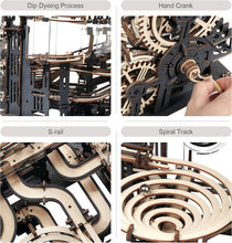 Load image into Gallery viewer, ROKR Marble Run Night City 3D Wooden Puzzle Model Kits for Adults to Build