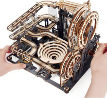 Load image into Gallery viewer, ROKR Marble Run Night City 3D Wooden Puzzle Model Kits for Adults to Build