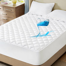 Load image into Gallery viewer, Bedsure Mattress Topper King Quilted Mattress Cover supersoft