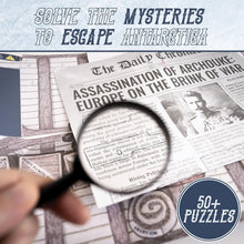 Load image into Gallery viewer, The Shackleton Series, Interactive Puzzle Adventure, replayable, ages 10+, 1-4 players, 1-2 hours per Episode, 6 Episodes inside, 9+ hours of play, Complete Series.