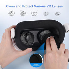 Load image into Gallery viewer, Lens Protector Set Compatible with Meta Quest 3S Accessories, Soft Lens Protector Cover, Glasses Spacer with Blue Light Blocking Glasses for Oculus Quest 3S/Quest 2