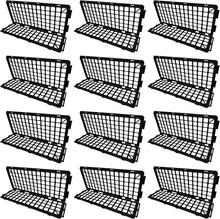 Load image into Gallery viewer, 12 Pcs Black Plastic Fence Panels, Adjustable Under Sofa Blocker for Pets/Toys