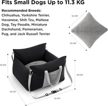 Load image into Gallery viewer, Lesure Small Dog Car Seat Waterproof Dog Booster Seat Puppy Car Bed With Clip