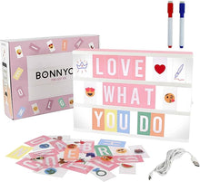 Load image into Gallery viewer, A4 Cinema Light Box with 400 Letters, Symbols & Emojis & 2 Markers, USB Included PINK