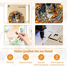 Load image into Gallery viewer, Wooden Jigsaw Puzzles for Adults - 3d Cat Mom Jigsaw Puzzles 280pcs, Artistic