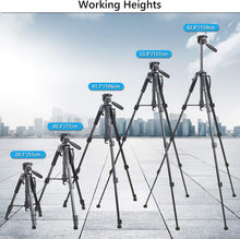Load image into Gallery viewer, ARTCISE Camera Tripod for Camera, 159 cm Smartphone Tripod Stand with Phone Hold