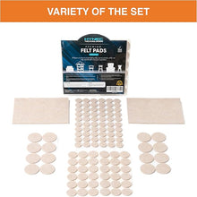 Load image into Gallery viewer, Hynec Premium Furniture Felt Pads for Furniture Feet - Self Adhesive Floor Protectors