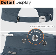 Load image into Gallery viewer, CACUSS Men's Cotton Army Cap Cadet Hat Trucker Dad Hat Military Adjustable DGrey