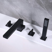 Load image into Gallery viewer, Kelelife kitchen Taps Faucet Matte Black Bath Bathtub Mixer Tap with Handheld