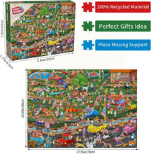 Load image into Gallery viewer, HUADADA The Dog Party Jigsaw Puzzles for Adults 1000 Piece Fun Dogs Park Jigsaws