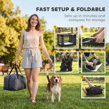 Load image into Gallery viewer, Collapsible Dog Crate, Portable Pet Travel Crate for Medium Large Dogs and Cats