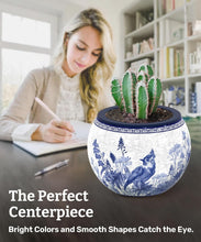Load image into Gallery viewer, Piecerelax 80-Piece Plastic 3D Flower Pot Puzzle "Oriental Flowers And Bird