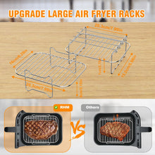 Load image into Gallery viewer, Large Size Air Fryer Accessories, 9Pcs Dual Air Fryer Accessories for Ninja Food