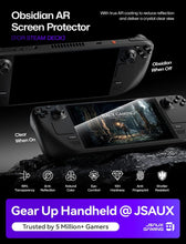 Load image into Gallery viewer, JSAUX 2-Pack Obsidian AR Screen Protector for Steam Deck OLED/LCD | with Guide