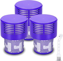 Load image into Gallery viewer, Braumers 3-Pack Replacement Filters Compatible with Dyson V10, V10 Absolute, V10 Animal, SV12 Cordless Vacuums - Washable HEPA-Type Vacuum Parts