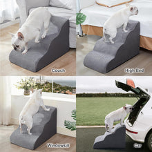 Load image into Gallery viewer, Wide Dog Steps Stairs for Bed 3 Steps 32 x 60 x 30CM High for Dogs Dog Ramp