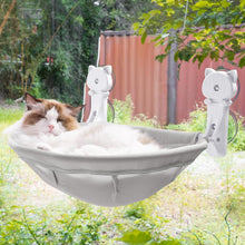 Load image into Gallery viewer, JUNSPOW Cat Window Perch Cordless Foldable Stable Kitten Beds Breathable hammock