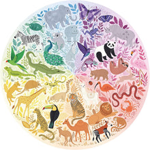 Load image into Gallery viewer, Ravensburger Children Puzzles Circle of Colors - Animals - Ages 10+ 500 Pieces, Learning Toy for Shape & Motor Skill Development, Gift, Children Puzzles, Family Fun