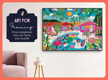 Load image into Gallery viewer, Elena Essex Jigsaws 1000 Pieces for Adults - Poolside, Puzzles for Adults, Adult Puzzles, Colourful Summer Holiday Swimming Pool Puzzle, Size 50x70cm