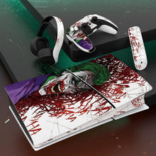 Load image into Gallery viewer, PlayVital Full Set Skin Sticker for ps5 Slim Console Digital Edition (The New Smaller Design), Vinyl Skin Decal Cover for ps5 Controller & Headset & Charging Station & Media Remote - Clown Hahaha