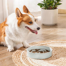 Load image into Gallery viewer, Vancasso Flower Shaped Slow Feeder Dog Bowl 960ml Pet Bowl Ceramic Puzzle Feeder