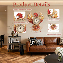 Load image into Gallery viewer, 3D Wooden Puzzles for Adults, Mechanical Phoenix Wall Clock Kit, Wooden Model Kits to Build, DIY Puzzle Gift, Home Decor Creative Gifts for Men and Women, Pendulum Wood Craft