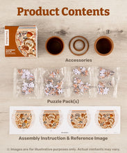 Load image into Gallery viewer, PieceRelax 3D Puzzle Planter - Singing Birds and Flowers - Small Round Plant Pot