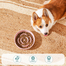 Load image into Gallery viewer, Vancasso Flower Shaped Slow Feeder Dog Bowl 960ml Pet Bowl Ceramic Puzzle Feeder